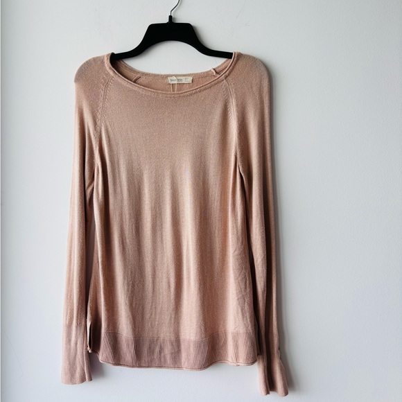 Stradivarius Knit Sweater Blush Pink Lightweight Long Sleeve Viscose Women Small - Picture 1 of 9